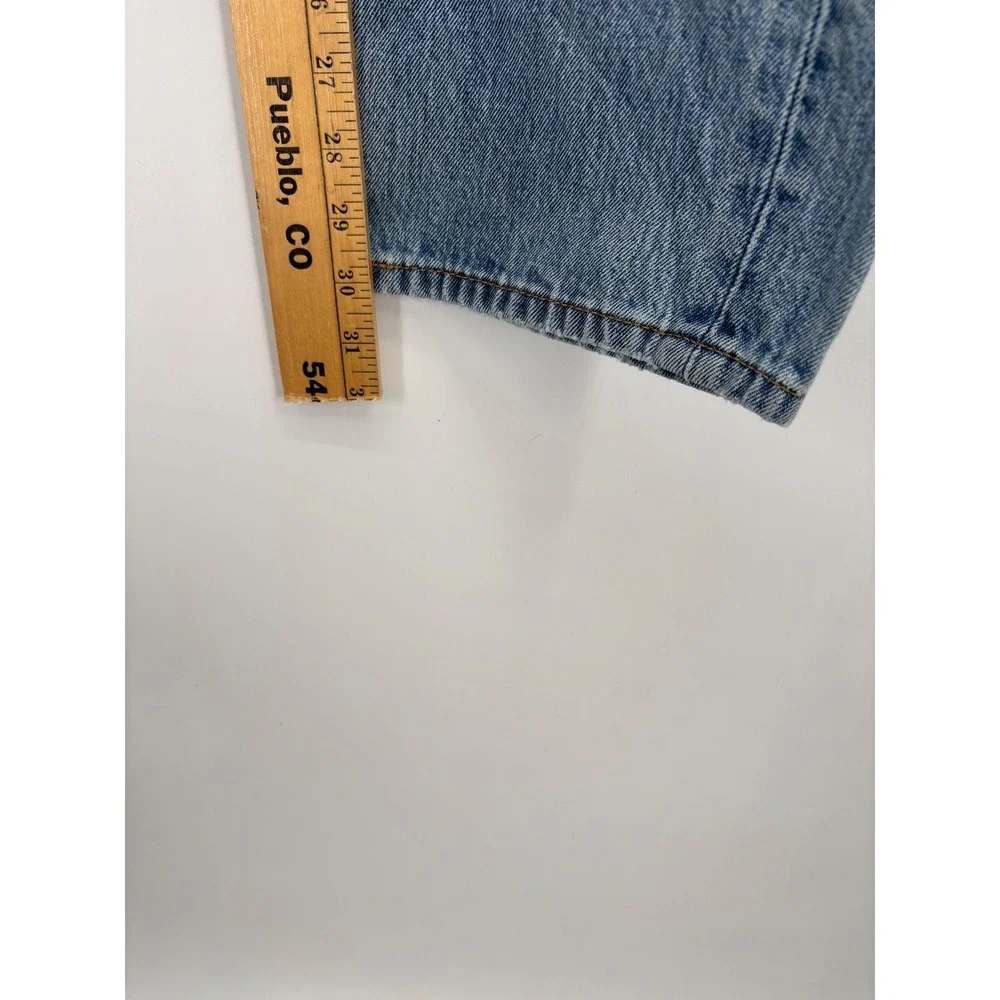 Levis 501 Men's 36x32 Jeans Faded Distressed Y2K era Grunge-Working Blue Denim
